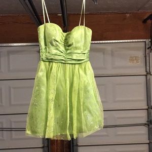 Green sparkly dress